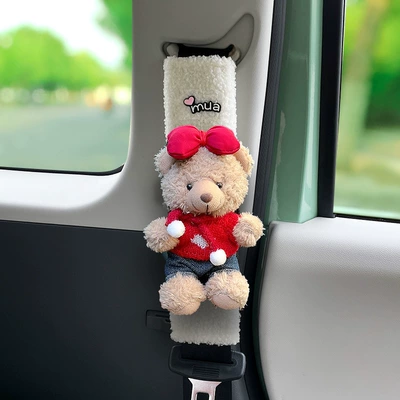 Car Seat Belt Shoulder Seat belt shoulder pad - 14-types-of-lambswool-doll-shoulder-straps