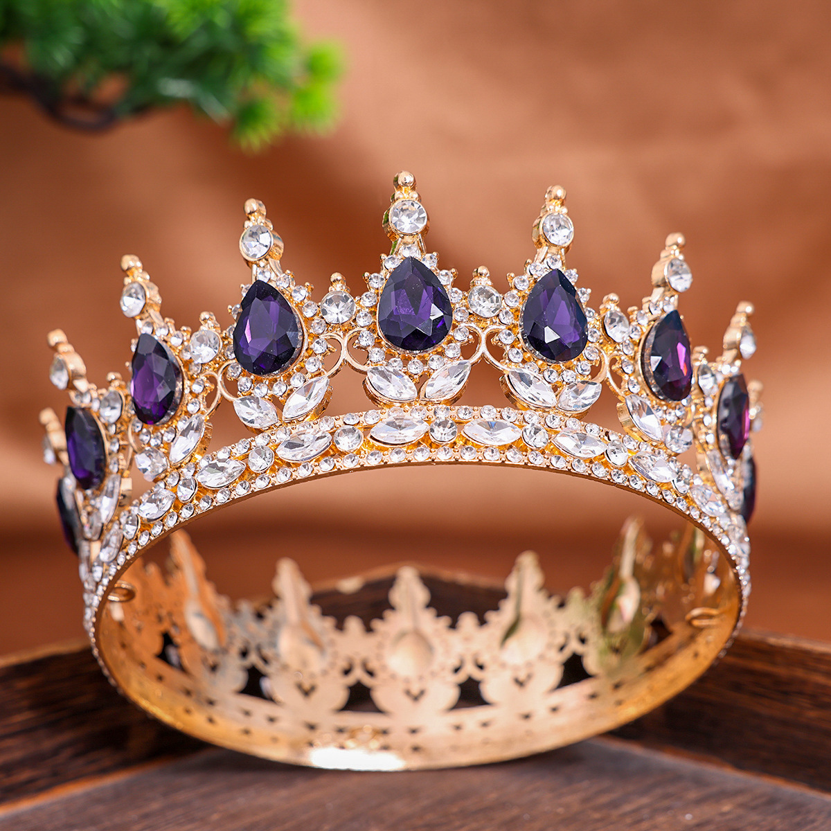 [Pequeño lote personalizado] Halloween Cross-Border Crown Headband Wedding Crown Accessories Crown