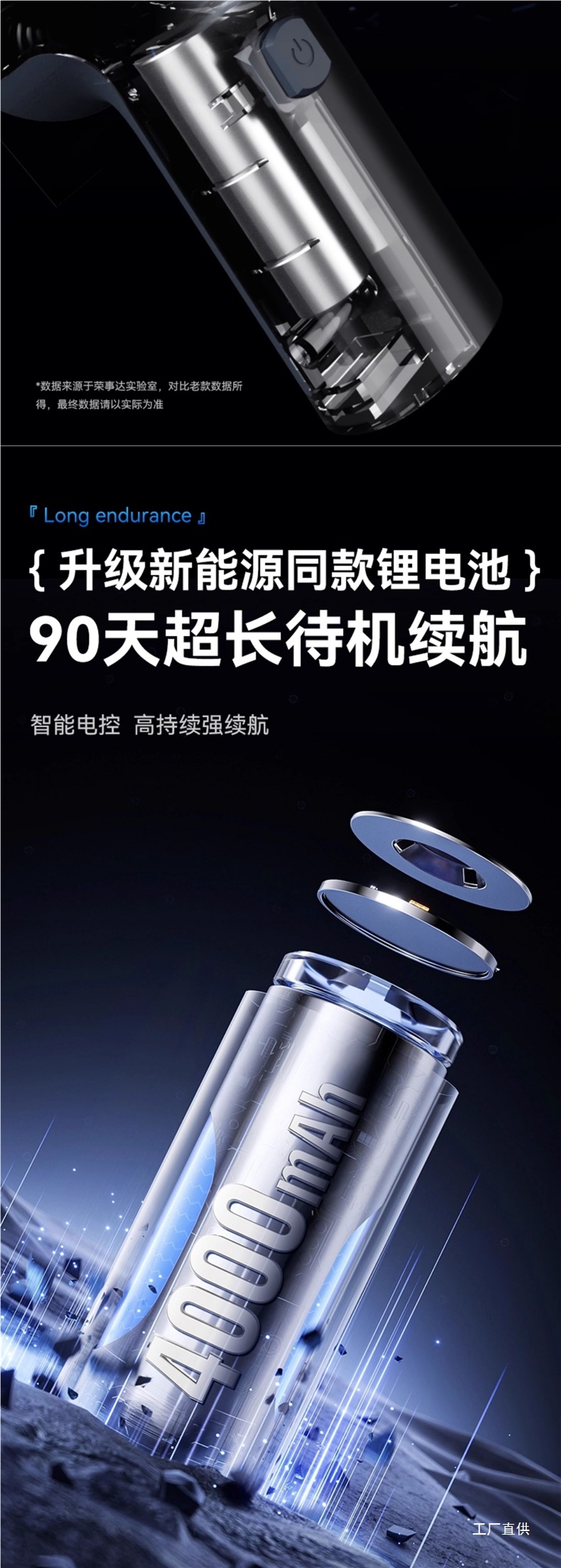 Royalstar Car Vacuum Cleaner Household Large Suction Wireless Charging Car Mini Car Powerful Handheld Small
