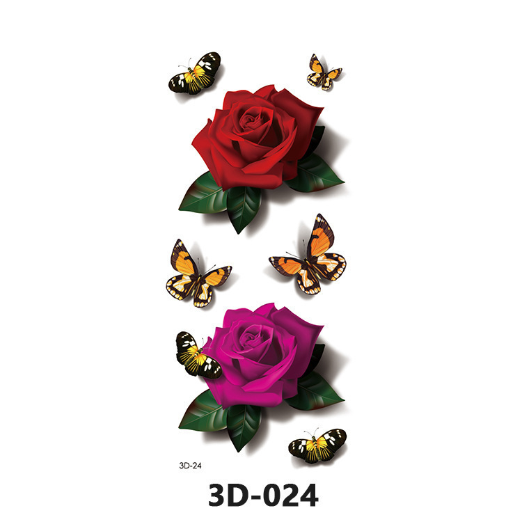 3D Butterfly Waterproof Sweatproof Women's Three-Dimensional Realistic Creative Temporary Stickers European and American Cross-Border Butterfly Tattoo Stickers Fresh Floral Design 3D Butterfly Waterproof Sweatproof Women's Three-Dimensional Realistic Creative Temporary Stickers European and American Cross-Border Butterfly Tattoo Stickers Fresh Floral Design