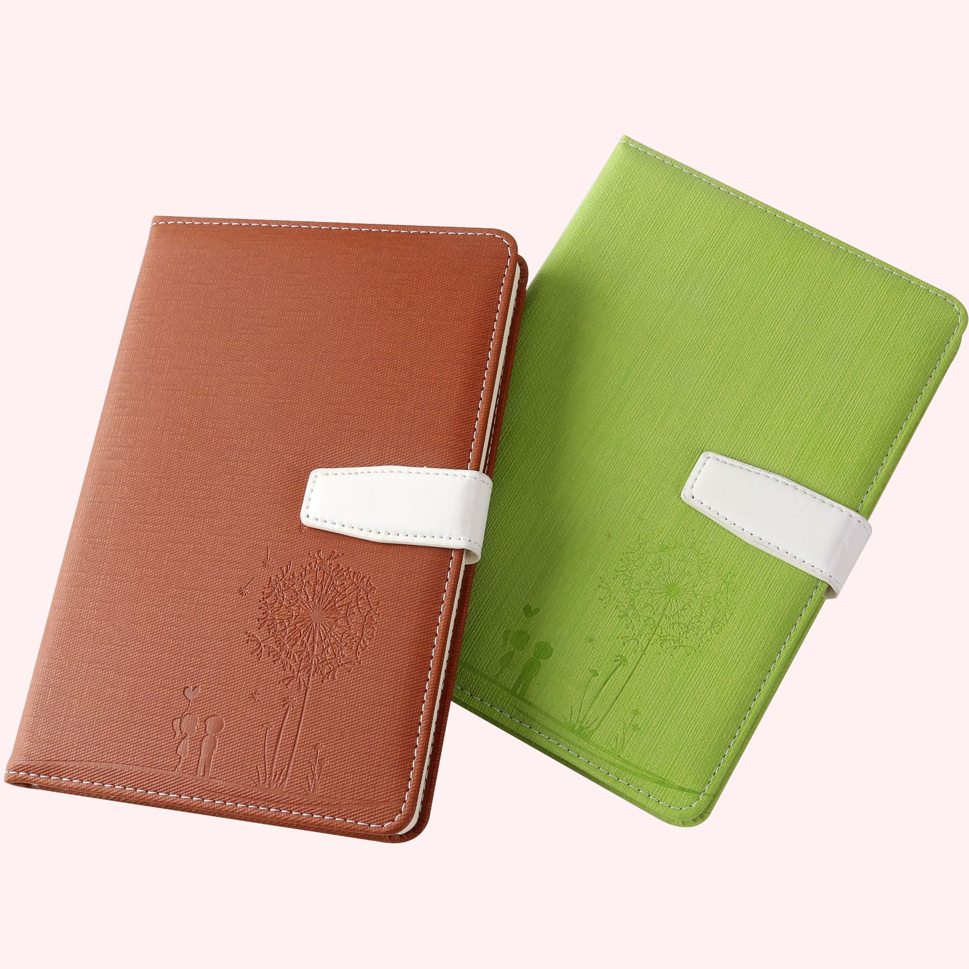 Cuaderno de oficina de negocios A5 creativo en relieve engrosado Bloc de notas pu cuero suave estudiante papelería diario cuaderno