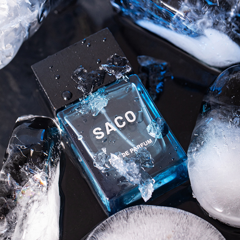 SACO nueva fragancia de pico de hielo polar marino para hombres y mujeres fragancia duradera fragancia fresca y elegante fragancia 50ml al por mayor