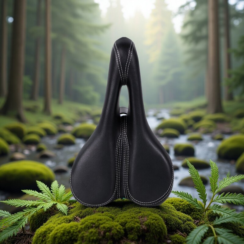 Lujies Waterproof and Wear-Resistant Narrow Bicycle Seat, Easy to Clean, Shock-Absorbing Road Bike Seat