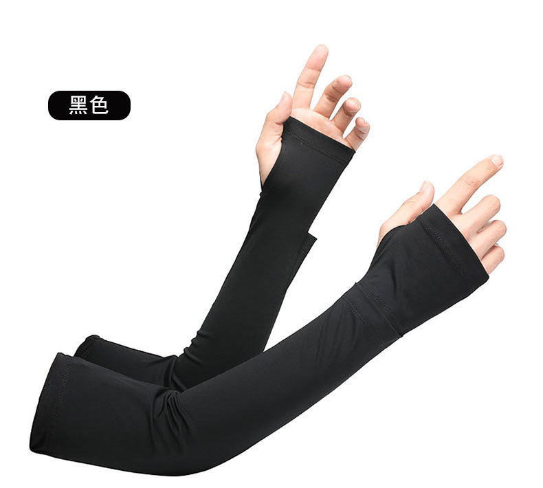 Mangas de hielo de protección solar para hombres y mujeres frías y transpirables para montar al aire libre anti-ultravioleta protector solar hielo de nylon manga fría