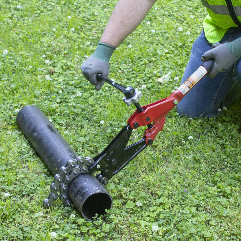 REED力得SC49棘轮式切管机 污水管切管器 勒断式铸铁管切管机