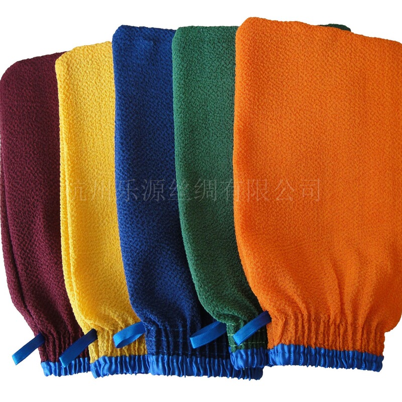 Extra hard coarse grain foreign trade Middle East gloves high quality bath decontamination rayon bath towel frosted bath towel cloth