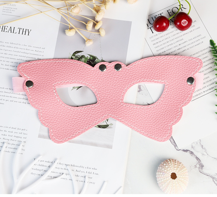 Jiuai PU Blindfold Eye Mask for Men and Women, Black Role-Play Accessory — detail image 8