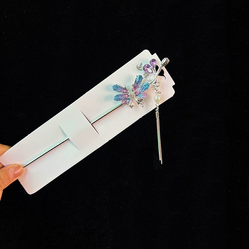 Hairpin Hanfu заколка для волос, орхидея цветочный декоративный аксессуар для волос, простая элегантная китайская стиль