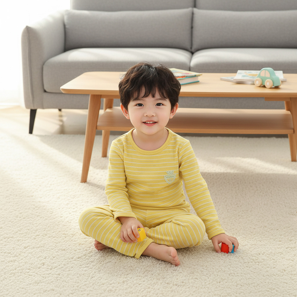 Otoño y invierno nuevo conjunto de ropa interior para niños 2025 de terciopelo caliente bebé chaqueta de otoño pantalones de otoño ropa infantil para niñas