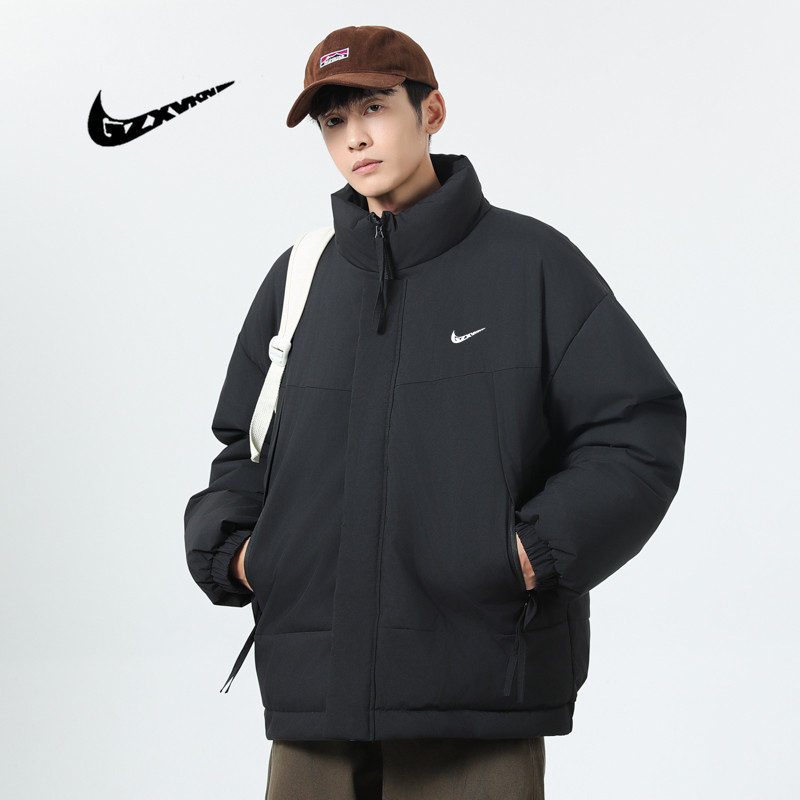 跨境2025冬季新款立领棉服外套男士户外休闲筒约加厚保暖面包报