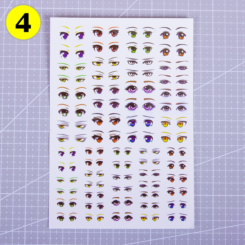 Pegatina de arcilla ultraligera GSC ojo agua arcilla suave arcilla muñeca arcilla hecha a mano DIY expresión facial características de la etiqueta