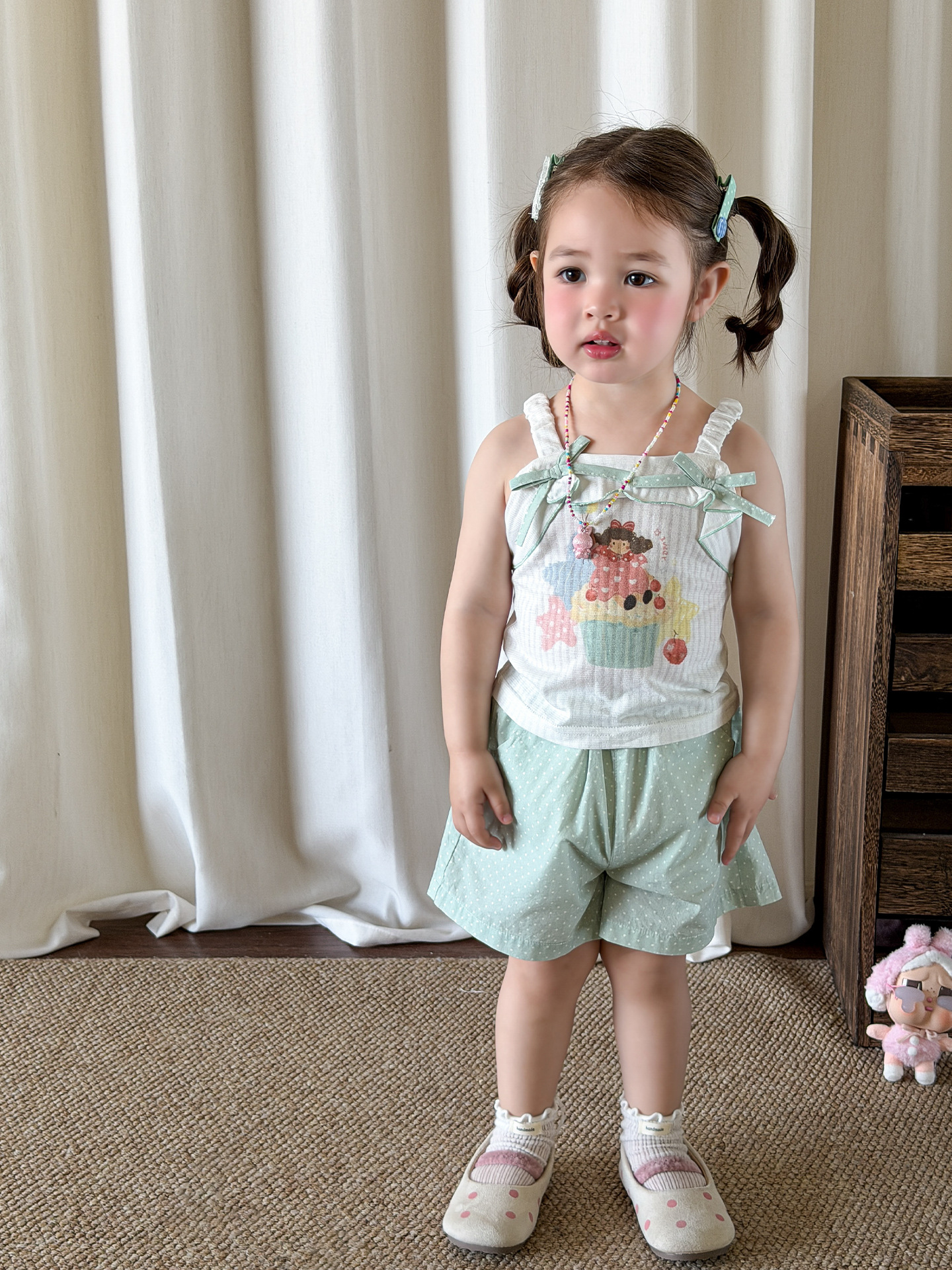 Cane Pear ropa infantil chaleco de niña para usar verano delgado 2026 ropa infantil casual clase A hija hija hija hija