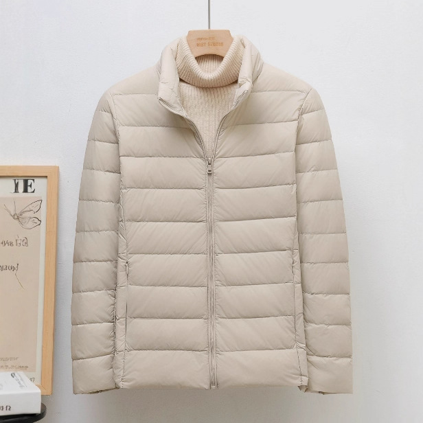 European down Jacket for Women 2024 New Short Style Light and Thick Warm Slim Korean Style White Duck down Fashion Jacket 3