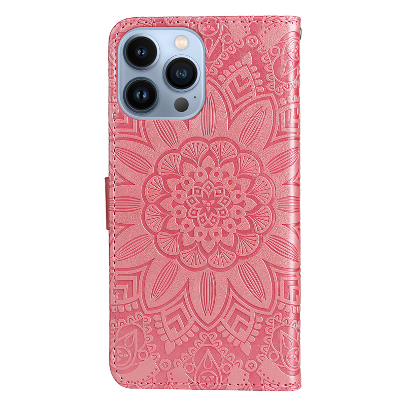 80g Weight Millet, iPhone Applicable Brands tpu, Pu Leather Material Flower Pattern Fashion Style Fashion Flower Tpu Pu Leather Millet Phone Cases 2