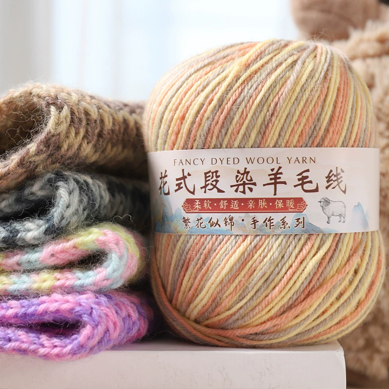 Небольшой сегмент, окрашенный шерстяной нитью, не может быть ручной работы