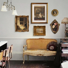 流金岁月客厅沙发背景墙装饰画小众美式轻奢复古卧室挂画风景壁画