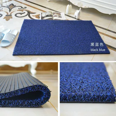 foot mat for home use, entrance | Avtomobil döşəmə paspasları - black-blue-18mm-thickened-40cm60cm-two-pieces
