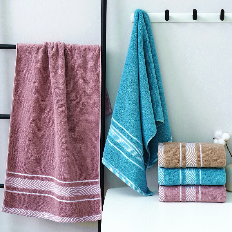 40X90 Extra Long Bath Towel Large Extra Long Thickeneded Water-Absorbent Non-Shedding Dark Men's Face Wash Home Fitness