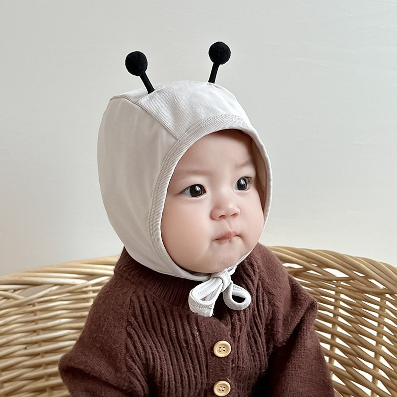 Sombreros para oídos de bebé primavera y otoño extranjero lindo lindo pequeño tentáculo gorro de lazo 0 - 1 años gorro de bebé super lindo