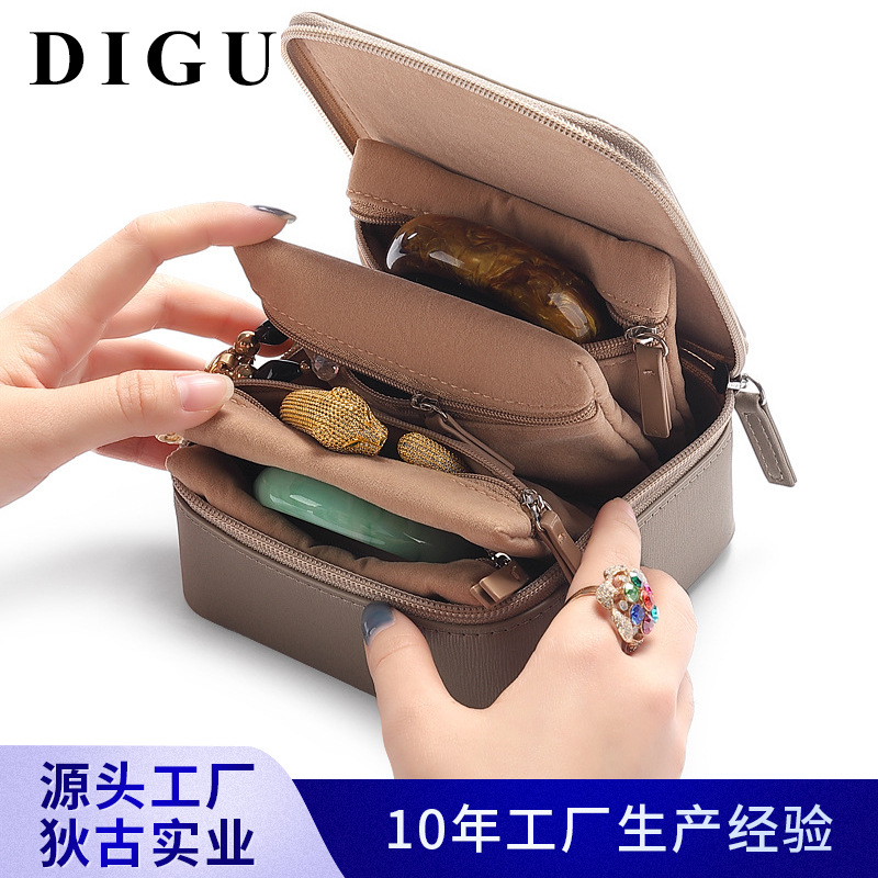 Di Ancient Jade Bracelet Storage Bag Portable Jewelry Box Earrings Earrings Ring Jewelry Storage Box