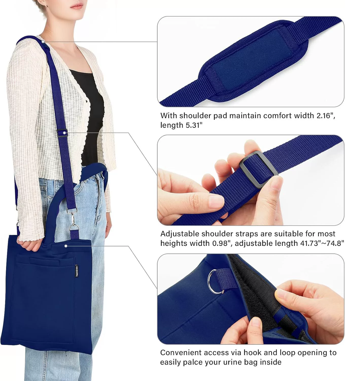 Water container, tubing with zipper, adjustable straps