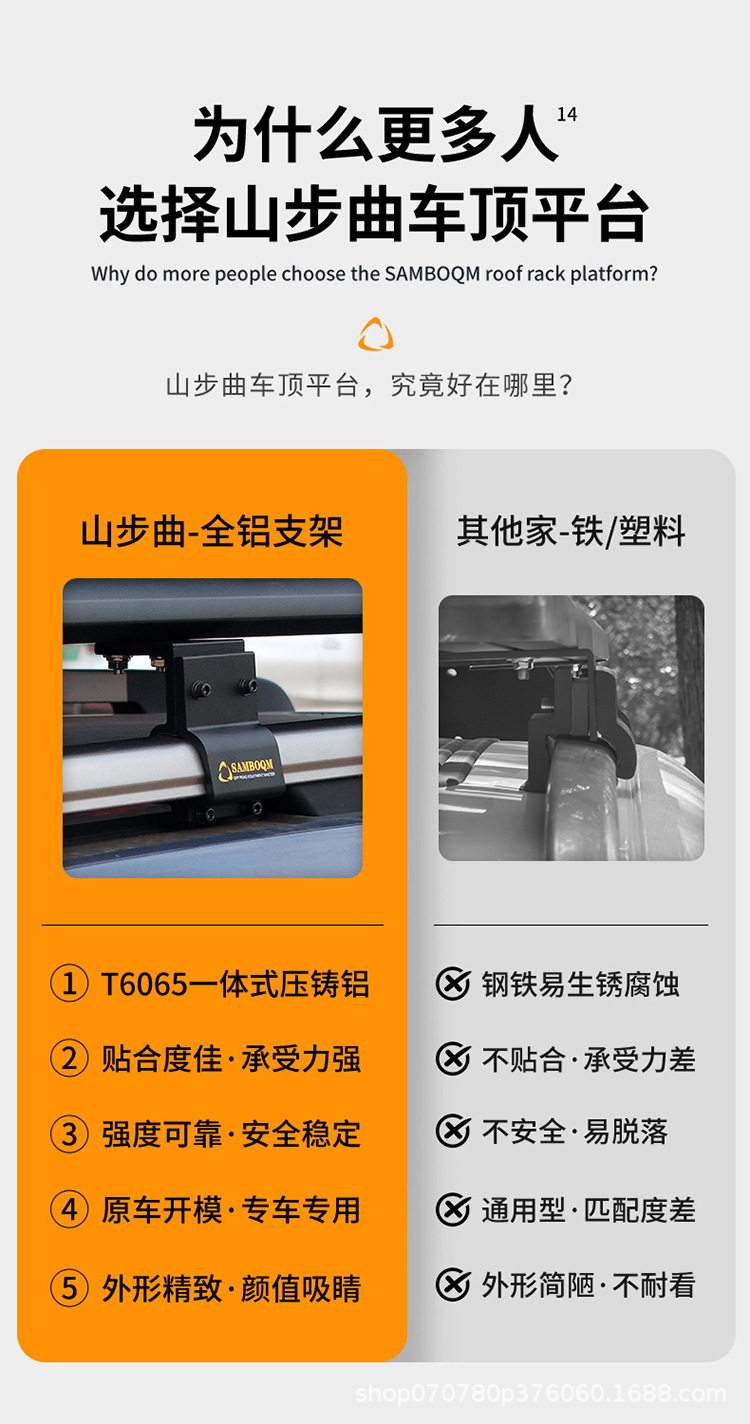Haver Big Dog Roof Rack Climbing Ladder Mountain Step Brand Modification Multifunctional Roof Rack Roof Expansion Platform