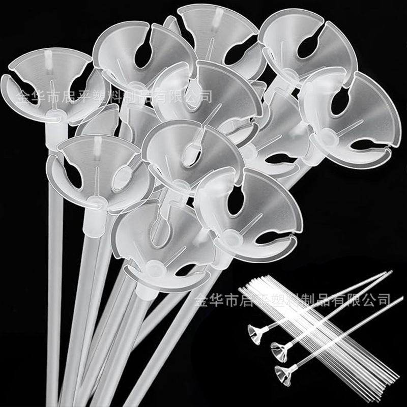 Transparent Balloon Support Rod Set 40cm Thickeneded Handheld Balloon Rod Tow Rod Support Balloon Rod Balloon Accessories
