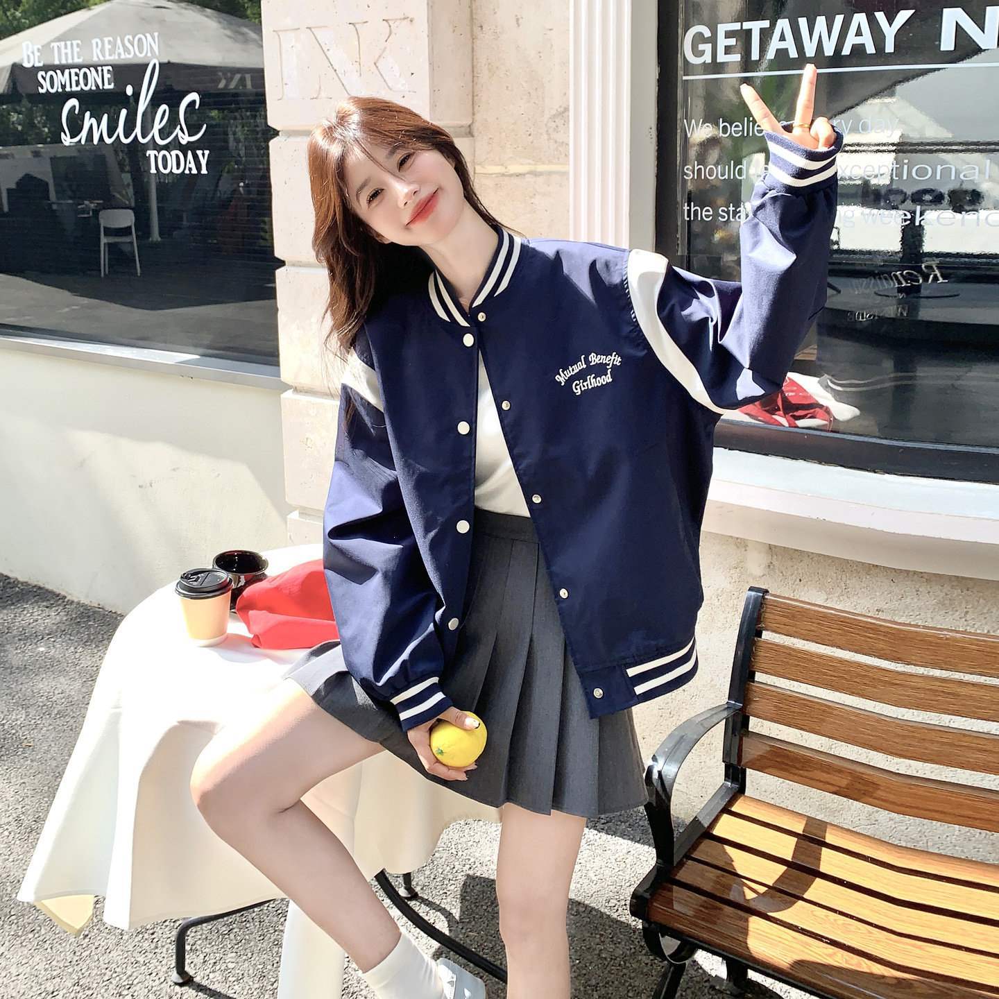 Women's Fall Clothing 2026 New Fashionable College Style Letter Print Baseball Jacket Coat