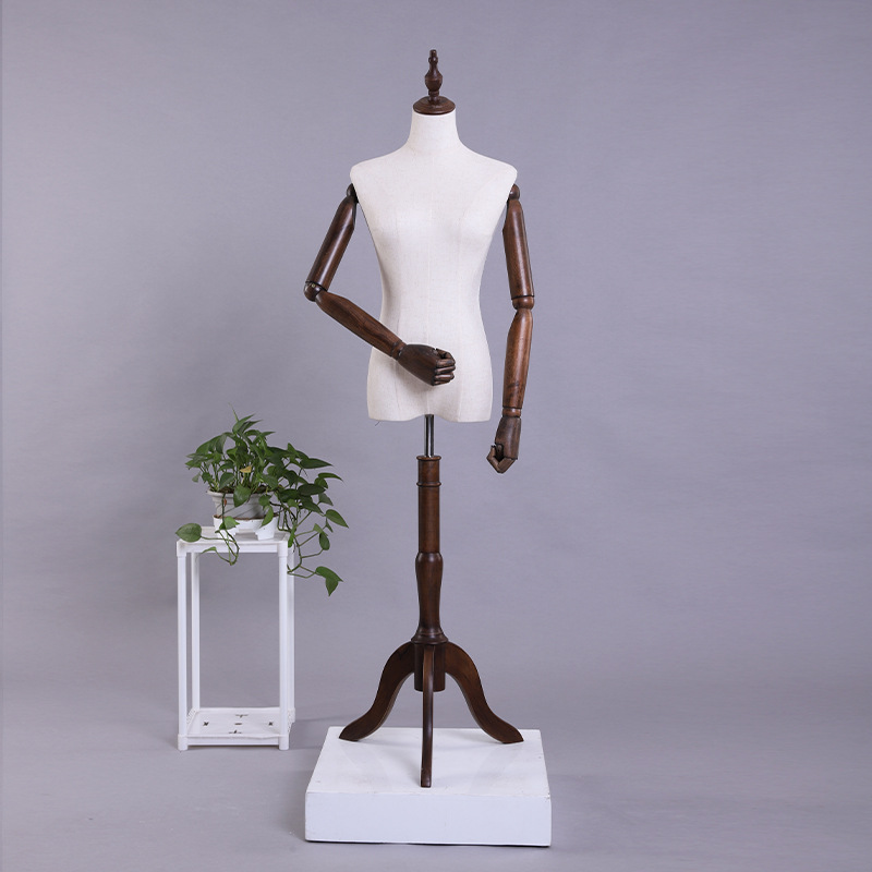 Estilo coreano tienda de ropa modelo apoyos ventana femenina soporte de exhibición mesa de maniquí modelo de ropa de mujer estante antiguo modelo de vestido de boda