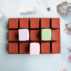 15連長方形肥皂107巧克力餅乾模蛋糕模具雪糕糖果硅膠模具