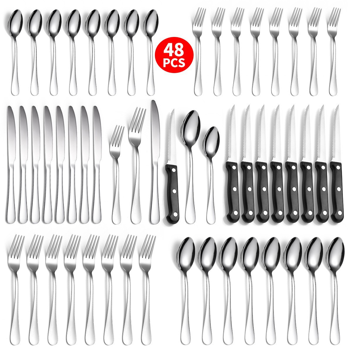 실버 48 피스 세트