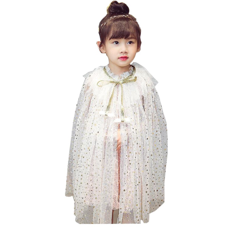 New Children's Beach Cape Thin Girls Frozen Elsa Princess Mesh Seaside Vacation Sunscreen Cape