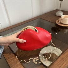 跨境欧美亚克力晚宴包女2025新款复古金属链条单肩包斜挎盒子包潮