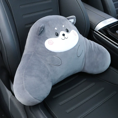 Car waist support waist support driving seat driving waist support cushion car car car pillow headrest cute waist cushion back cushion (Waist support) - car-waist-support-husky-removable-and-washable