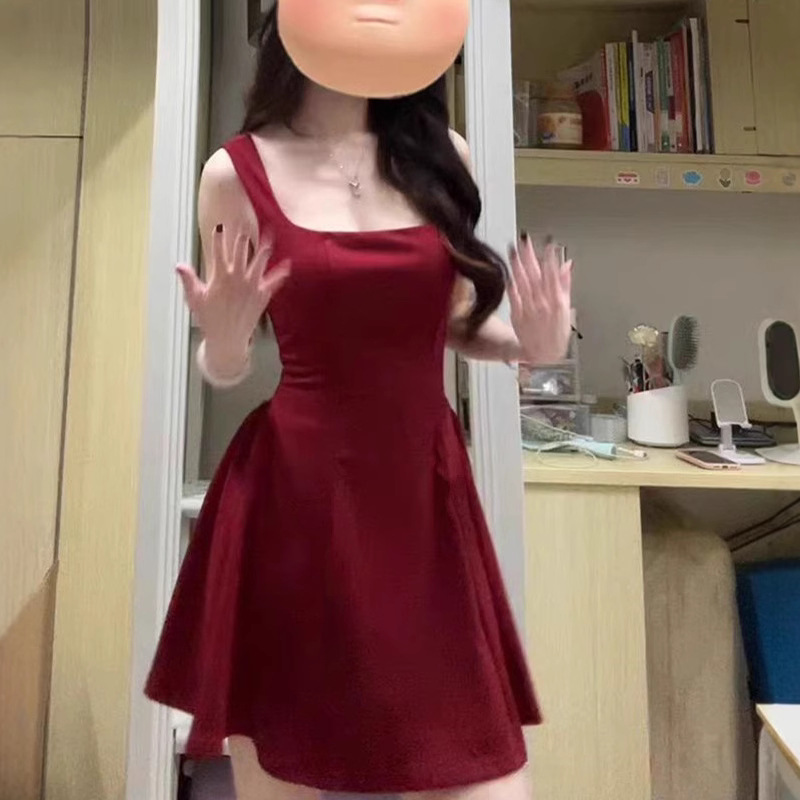 Red summer dress