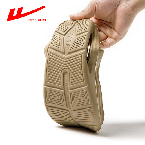 Pull back 2024 men's home summer non-slip thickened hollow wear-resistant bathing and bathroom slippers EVA deodorant outer wear
