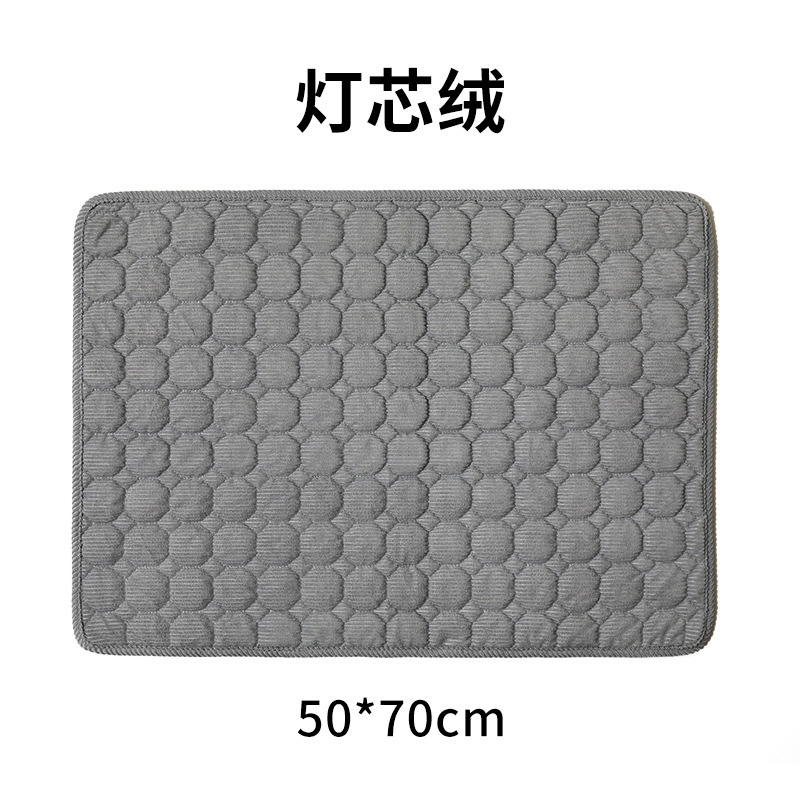 Colchoneta de pana - gris oscuro