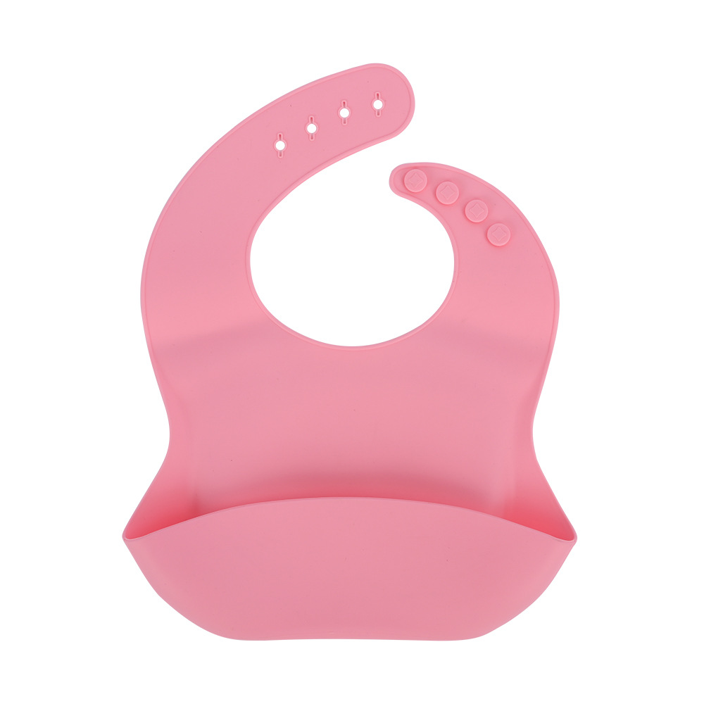 厂家现模婴幼儿硅胶围嘴防水免冼饭兜宝宝口水兜硅胶婴儿童用品