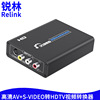 RCA/CVBS/AV转hdmi转换器高清视频AV+S-Video转HDMI转换器1080P|ru
