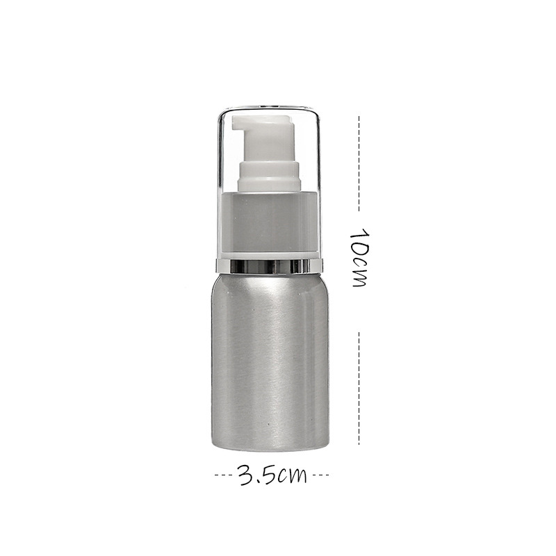 Botella de aerosol de aluminio de metal Botella de aerosol hidratante de tóner desinfección de alcohol pequeña regadera portátil sub-botella presionando botella vacía