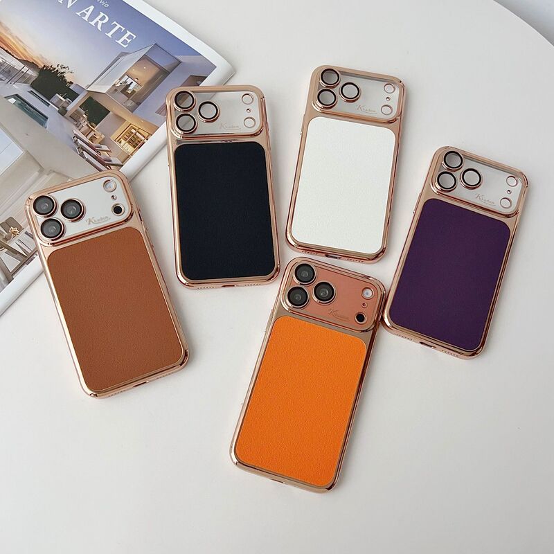 17 Suitable for iPhone 16 Promax Shangbian Series 6D Electroplated Leather Pattern 15 Mobile Phone Case 14 Anti-Fall 13 Protective Cover 17 Suitable for iPhone 16 Promax Shangbian Series 6D Electroplated Leather Pattern 15 Mobile Phone Case 14 Anti-Fall 13 Protective Cover