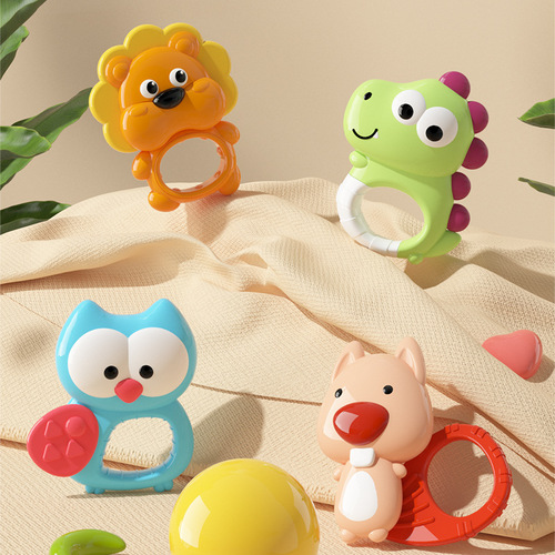 Crib bell toy 0-1 year old newborn baby music rotating bedside bell light music projection toy gift