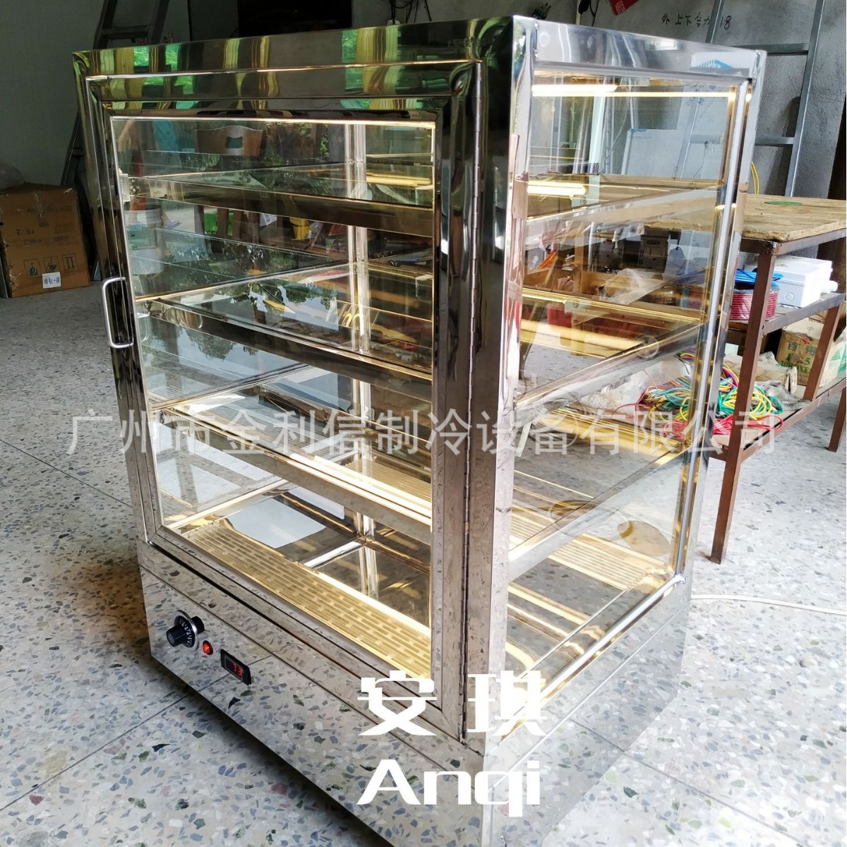 立式优惠款多层架熟食保暖展示柜芝士大虾饼葡挞菠萝包暖酥柜