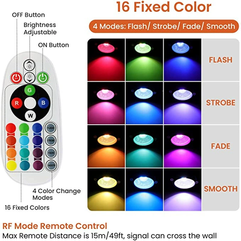 Travel garden lights for gazebo, 12v, 24v, remote control