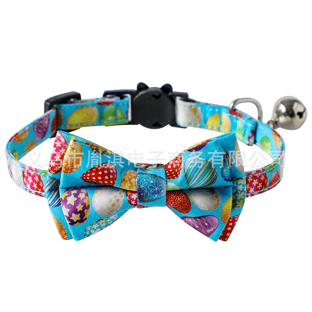 Fabricantes transfronterizos nuevos conejos de Pascua huevos de zanahoria mascotas gatos arcos gatos collares gatos