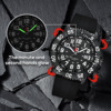 Waterproof sports swiss watch, quartz calendar, men's watch