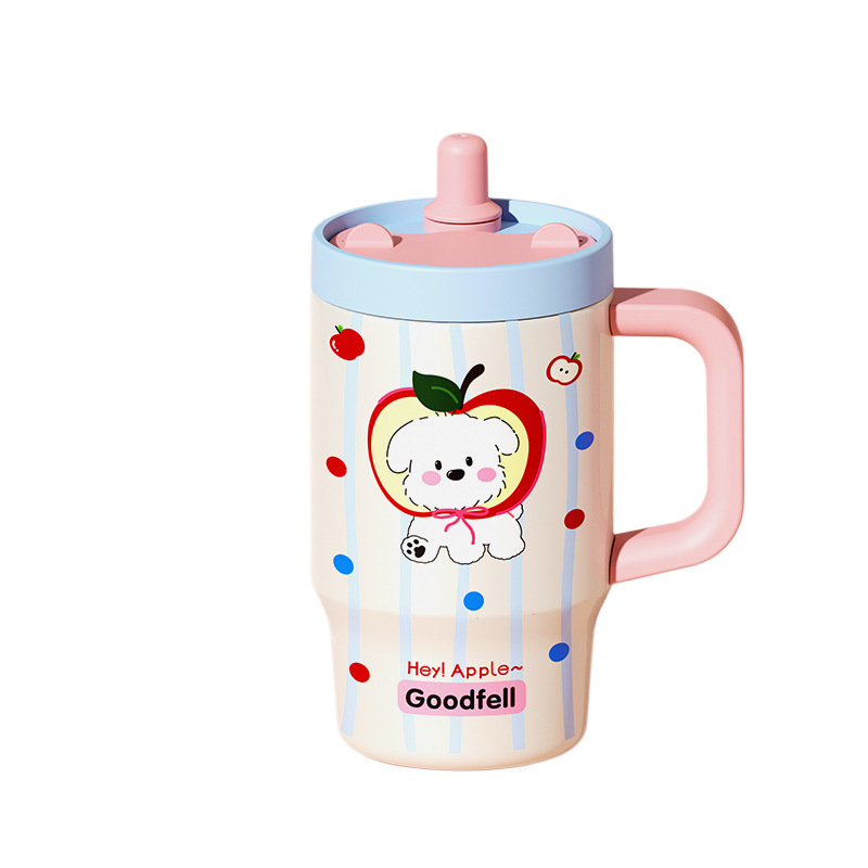 Copa Bingba, revestimiento de cerámica, termo, 2025, nuevo regalo de taza de agua con pajita para mujer de gran capacidad y alto valor para mujer