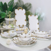 Tableware, ceramic high quality rectangular set, light luxury style