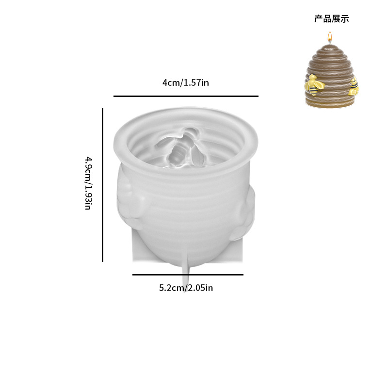 Jiaxian DIY cristal epoxi resina molde múltiple abeja panal vela molde de silicona yeso
