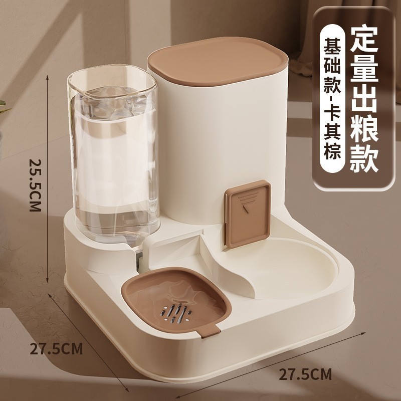 Tazón doble para gatos, alimentador automático de agua potable, tazón para gatos, lavabo para comer, alimentación para perros de gran capacidad, máquina de agua para mascotas